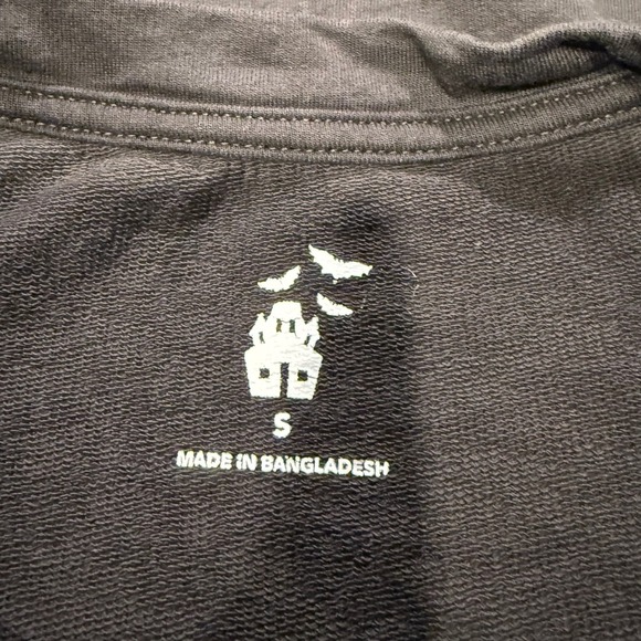 Skull Rhinestone Embellished Halloween Sweatshirt - Women's Small - Picture 3 of 4